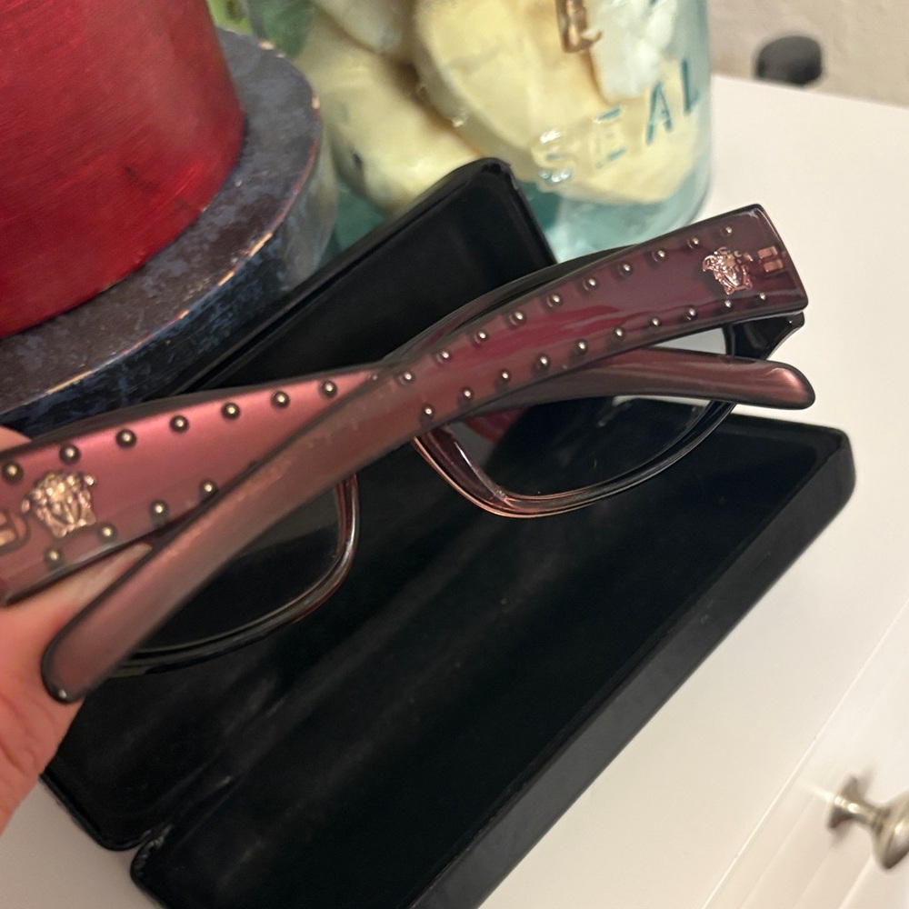 Versace Burgundy Sunglasses - Picture 3 of 7